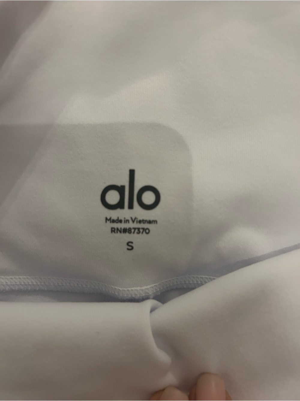 ALO Yoga White High-Rise Bike Shorts - Picture 6 of 6